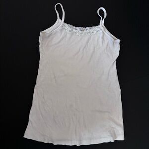 White cami tank size large